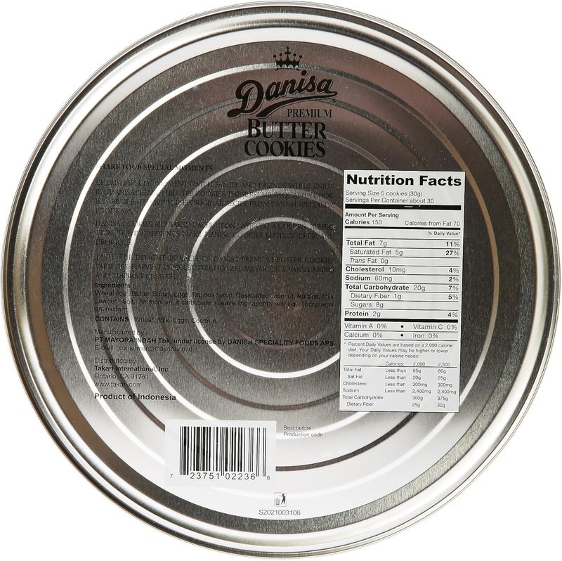 Danisa Premium Butter Cookies in Tin - 32 Oz - Image 2